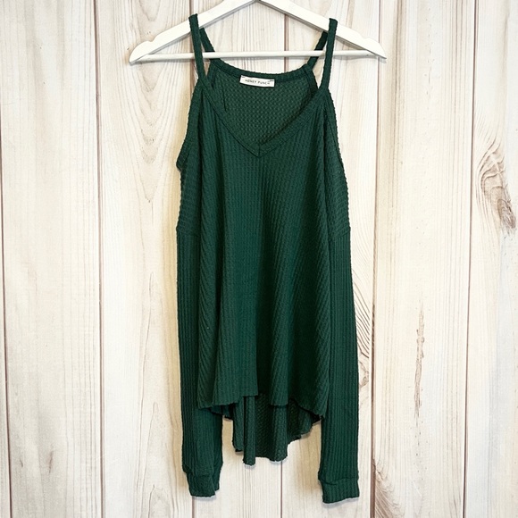 Green Waffle Knit Top - Picture 7 of 10